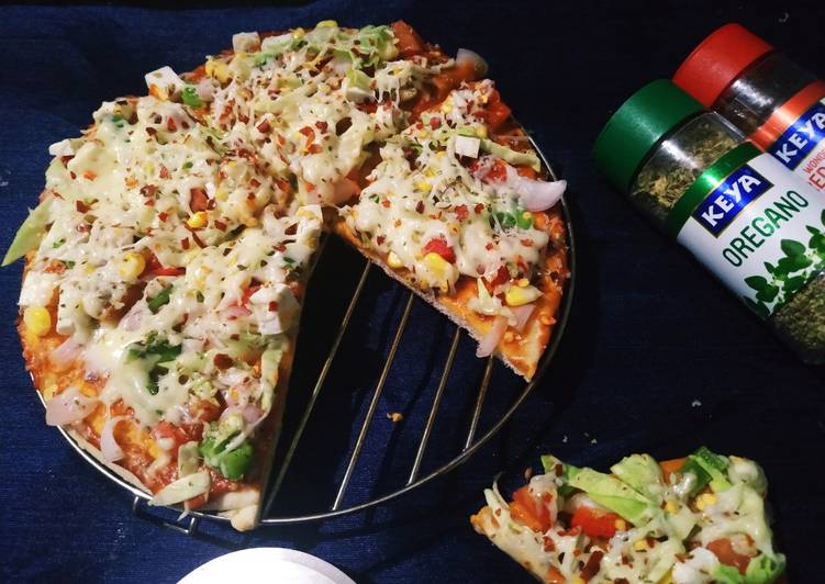 Recipe of Any-night-of-the-week Veg cheese pizza