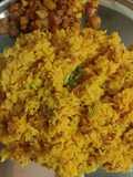 Dal rice with potato fry