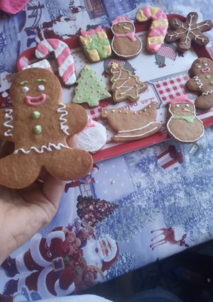 Una foto de Galletitas de jengibre con glasé