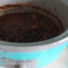 A picture of Slow cooker black bean chili.