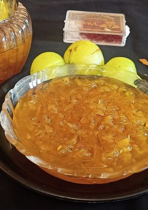 A picture of Amla murabba with jaggery.