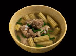 Hình của món SP.1020 - Sườn Heo Hầm Bắp Non.