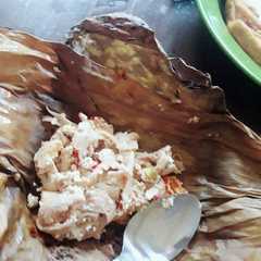 รูปของ Pepes jamur tiram dan tahu putih