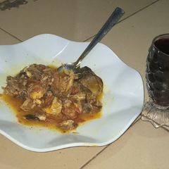 Dry fish pepper soup A picture of Dry fish pepper soup.