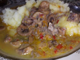 Riñón al vino blanco con puré 🍛