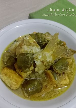 Foto resep Ikan Asin Masak Santan kuning
