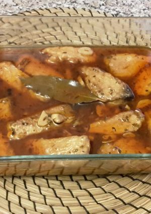 Una foto de Bonito en escabeche