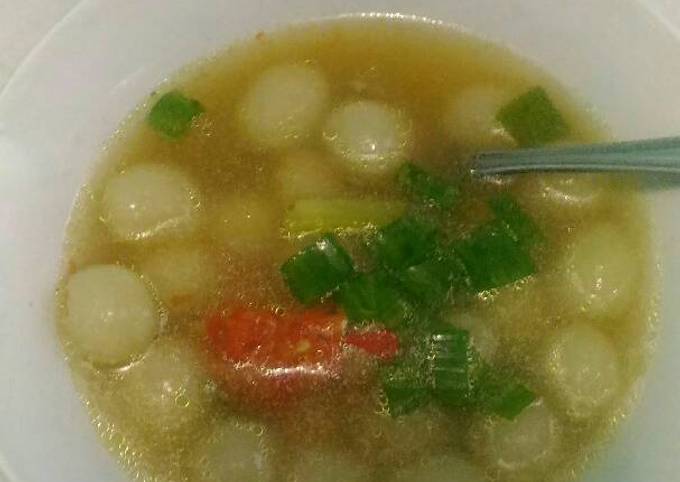 Langkah Mudah untuk Menyiapkan Bakso Aci kuah pedas/ Cilok Goang yang Bikin Ngiler