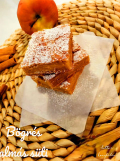 Bögrés almás süti 🍎 - teljes kiőrlésű, cukormentes recept fotója