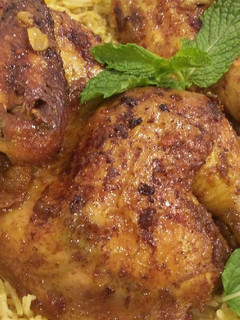 صورة لوصفة دجاج محمر مع رز بسمتي ولاااطيب