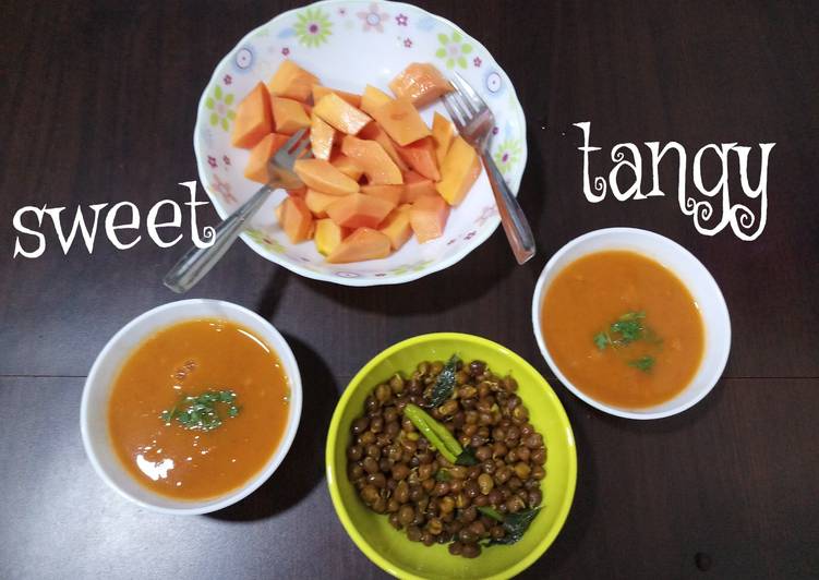 Recipe of Favorite Roasted tomato soup &amp; chana