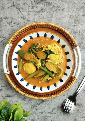 Foto resep Gulai Campursari (Lompong, Telur, Kacang Panjang & Daun Kacang)