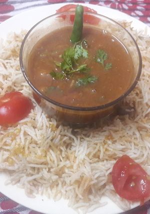 A picture of Rajma Rice.