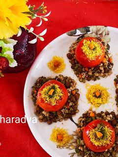 स्प्राउट्स स्टफिंग चाट (sprouts stuffing chaat recipe in Hindi) रेसिपी मुख्य फोटो