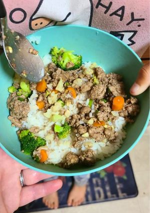 A picture of Ground turkey teriyaki bowl.