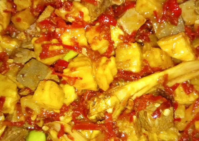 Langkah Mudah untuk Membuat Sambal kentang goreng ati sapi, Bisa Manjain Lidah