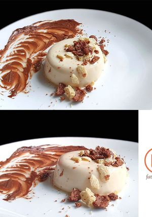 A picture of Cereal Panna Cotta.