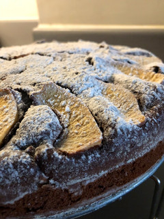 Foto di Torta al cioccolato e mele