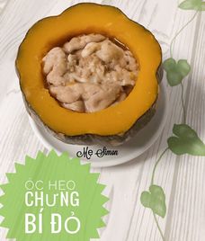 óc heo hấp bí đỏ