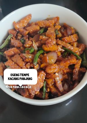 Foto resep Oseng tempe kacang panjang