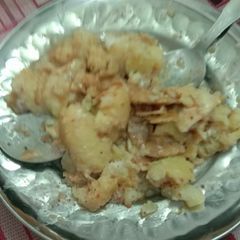 A picture of Chaat papdi.