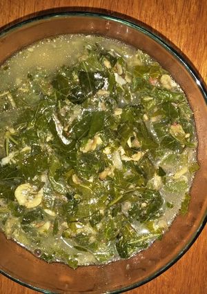 Foto resep Sayur bobor daun singkong "tanpa santan"