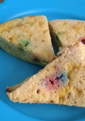 Una foto de Torta de cambur y dandys a baño María