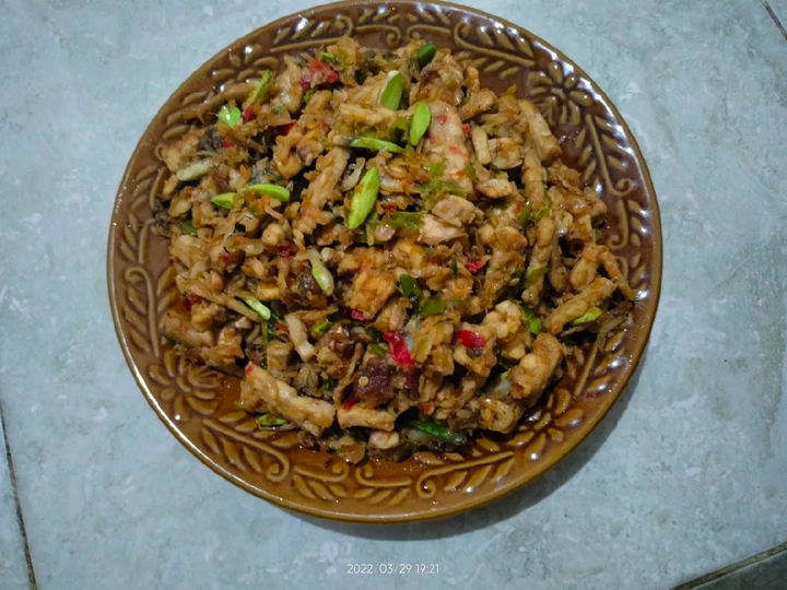 Easy Steps Prepare Recipes Sambal tempe Peri (Pete, Teri) the Delicious Make You Drink.