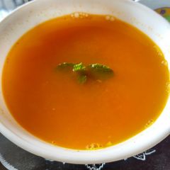 A picture of Carrot orange soup.