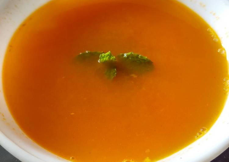 Simple Way to Prepare Speedy Carrot orange soup