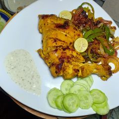 A picture of Steam tikka piece 💯.
