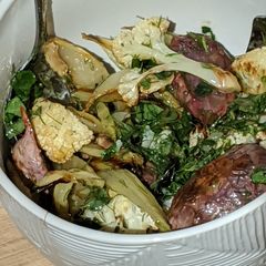A picture of Roasted Cauliflower, Fennel & Radish Salad.