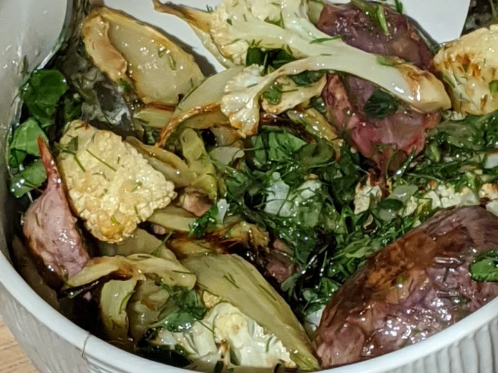 Easy Steps to Prepare Roasted Cauliflower, Fennel & Radish Salad the So Delicious You can take Joss in your mouth