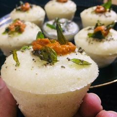 A picture of Stuffed Masala idli.