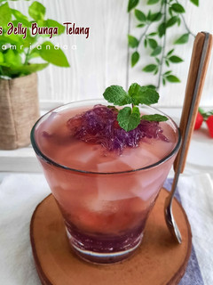 Foto resep Es Jelly Bunga Telang
