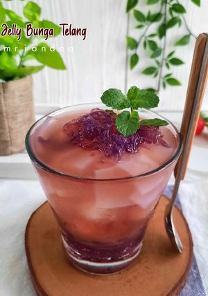 Foto resep Es Jelly Bunga Telang