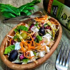 A picture of Cottage cheese salad....