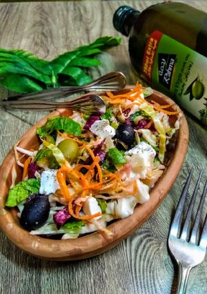A picture of Cottage cheese salad....