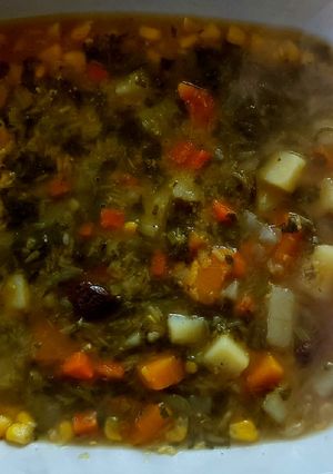 Una foto de Minestrone a mi manera