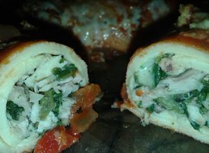 Una foto de Canelones de pollo y acelga