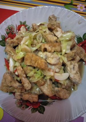 Foto resep Tempe tumis kol saori