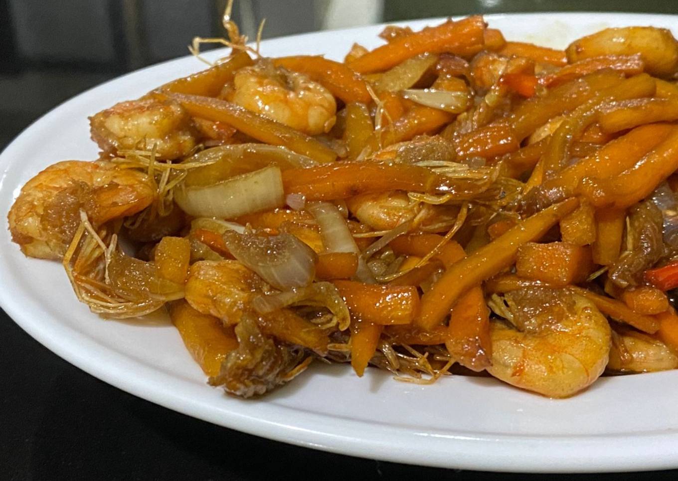 Udang Wortel Tumis Kecap