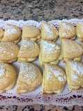 Medias lunas de crema