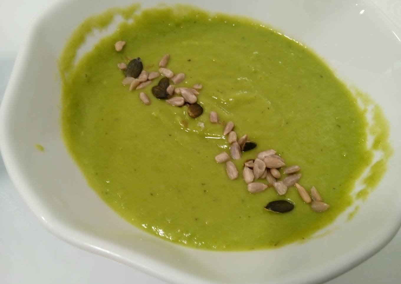 Crema de guisantes sin nata