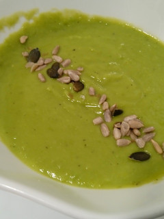 Una foto de Crema de guisantes sin nata