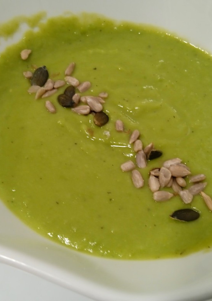 Una foto de Crema de guisantes sin nata