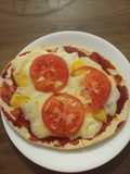 Pizza casera 3 quesos