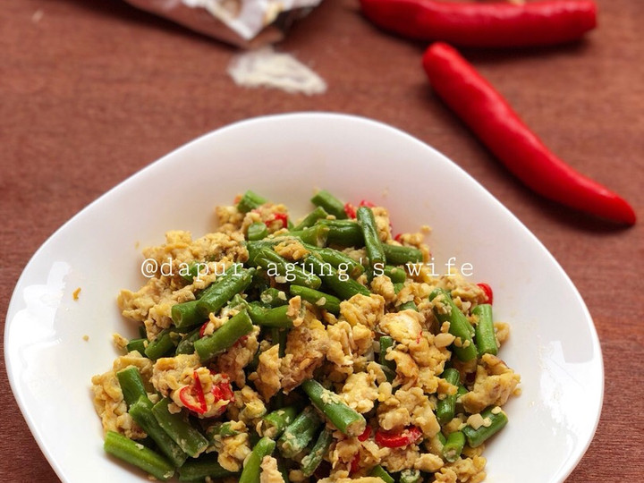 Resep Buncis orak-arik telor,enak,simpel,singkat yang Lezat Sekali