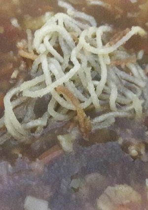 A picture of Manchow soup.