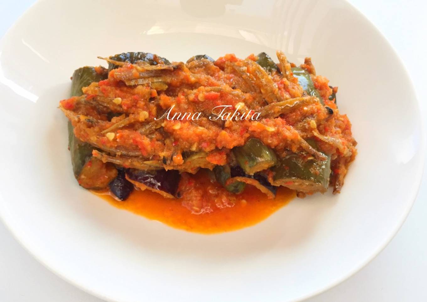 Terong Balado Teri Asin